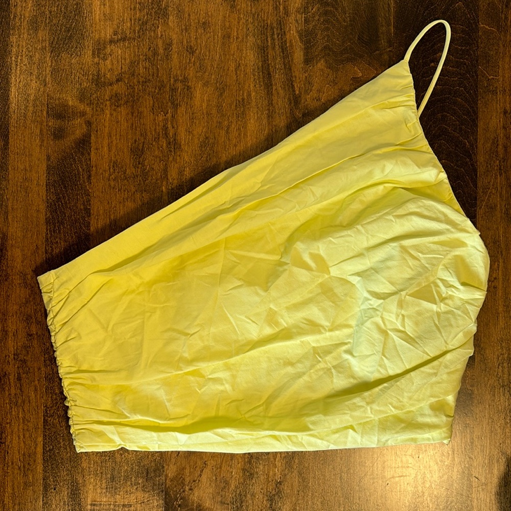 Zara one shoulder top.